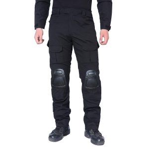 MAGCOMSEN Men's Airsoft Military Ripstop Combat Slim Fit Pants with Knee Pads