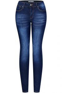 2LUV Women's 5 Pocket Ankle Stretch Skinny Jeans