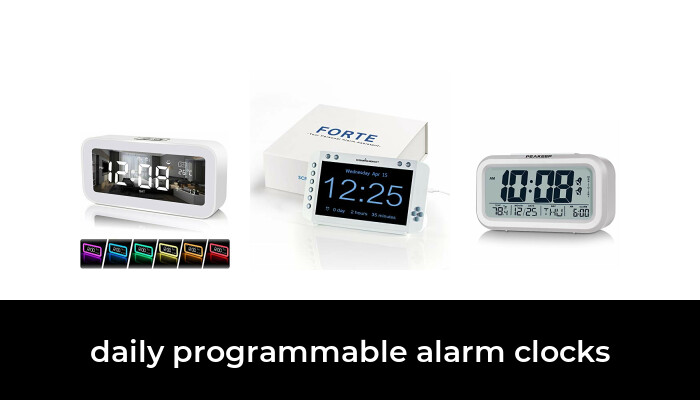 47 Best daily programmable alarm clocks in 2021: According to Experts.
