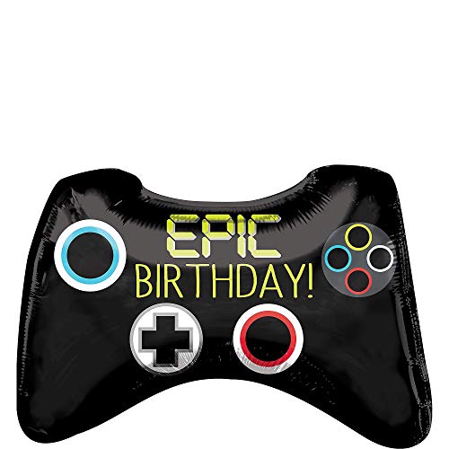 Anagram 28  Epic Party Game Controller Foil Balloon, Multicolor...