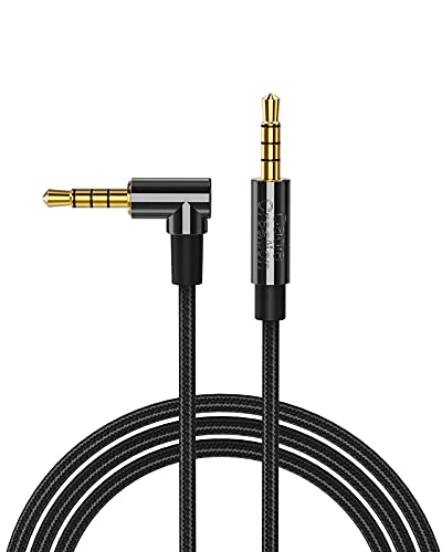 CableCreation Aux Cable, 6ft Aux Cord for Car 90 Degree Right Angle...