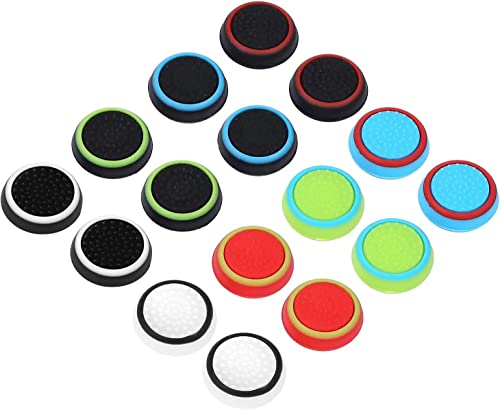 Compatible with 8 Pairs Thumb Grips Silicone Analog Stick Covers Th...