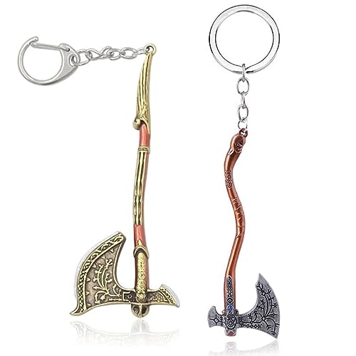 FunBoat GOW Kratos Leviathan Axe Keychain Set - THE BLADES OF CHAOS...