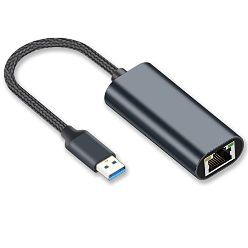 HENRETY USB to Ethernet Adapter for Laptop PC Gigabit Ethernet LAN ...