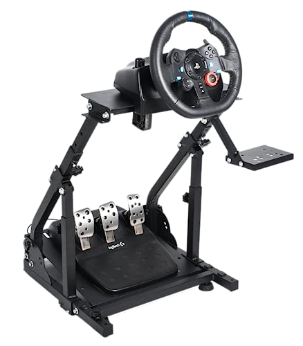 Hottoby G923 Racing Steering Wheel Stand foldable with reinforced b...