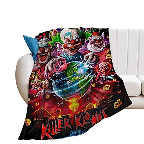 Killer Klowns from Outer Space Premium Warm Throw Blanket Ultra Sof...