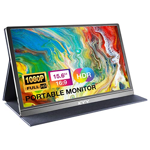 KYY Portable Monitor 15.6inch 1080P FHD USB-C Laptop Monitor HDMI C...