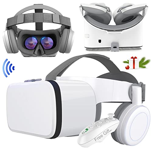 VR Headset, Virtual Reality Headset w Controller & Headphones for K...
