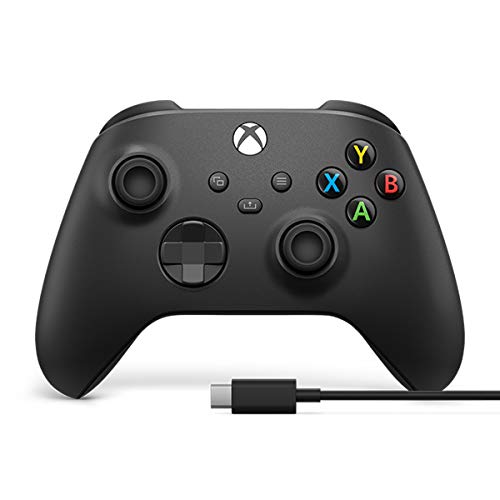 Xbox Core Wireless Controller + USB-C Cable – Carbon Black...
