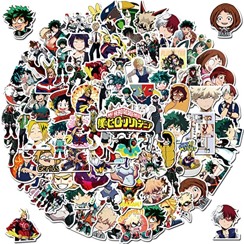 100Pcs My Hero Academia Sticker, Anime Cartoon Decal for Kids, Anim...