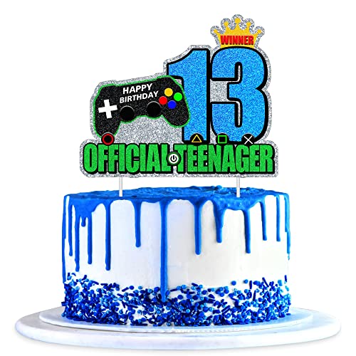 13th Official Teenager Video Game Cake Topper - 13th Birthday Video...