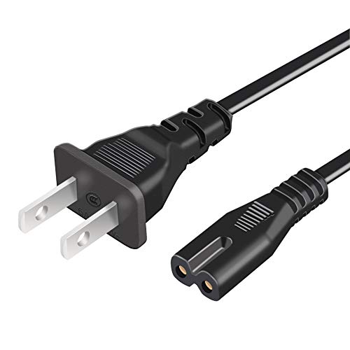 2 Prong AC Power Cord Cable Compatible with Xbox One S Xbox One X X...