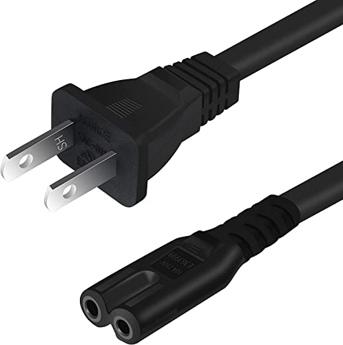 2 Prong AC Wall Plug Power Cord Compatible with Sony PS3 Slim   PS4...