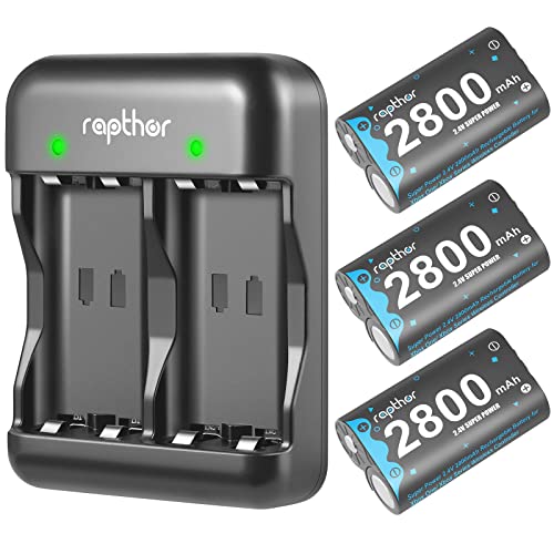 2800mAh Rechargeable Battery Pack for Xbox, Rapthor 3X 2800mAh High...
