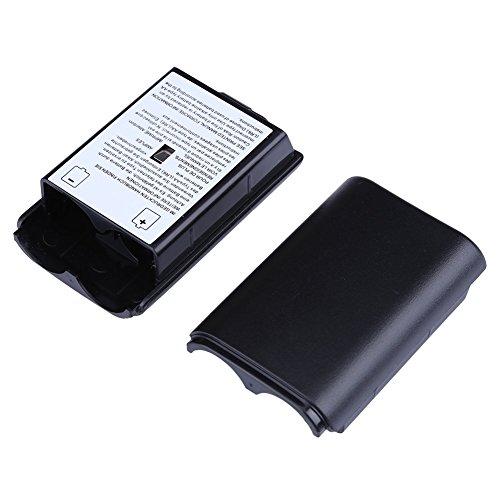 2X Black Battery Pack Cover Shell Case Kit for Xbox 360 Wireless Co...