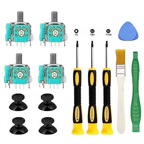4PCS Replacement Joystick for Xbox One S X Controller, Analog Thumb...