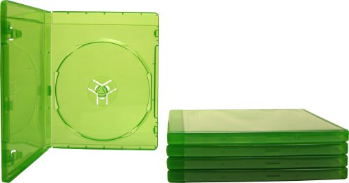 (5) 12mm Replacement Video Game Cases - Translucent Green - Compati...