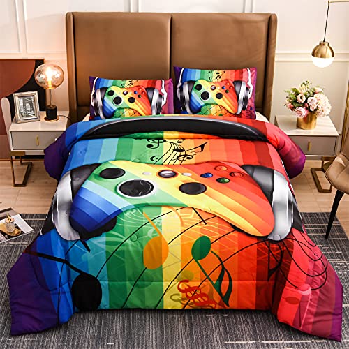 A Nice Night Gamer Gamepad Comforter for Boys Teen,Gaming Video Gam...