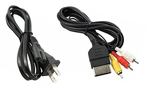 AC Power Supply + Audio Video RCA AV Cable Adapter Cord For Origina...