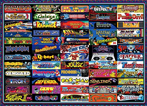Arcadeageddon! Retro Arcade Game Collage Puzzle for Adults and Kids...
