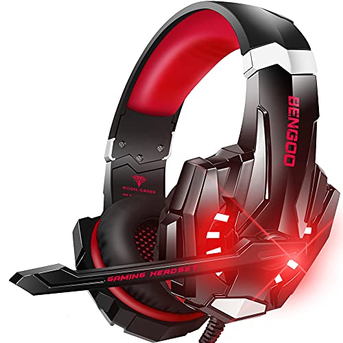 BENGOO Stereo Pro Gaming Headset for PS4, PC, Xbox One Controller, ...