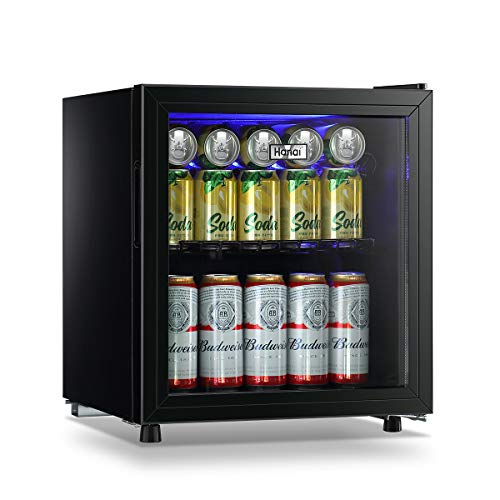Beverage Refrigerator Cooler 60 Can Cooler Fridge Glass Door for Be...