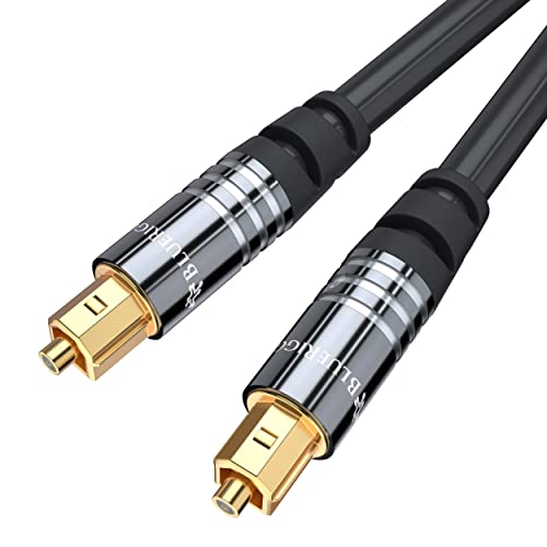 BlueRigger Digital Optical Audio Toslink Cable (6FT, Fiber Optic, A...
