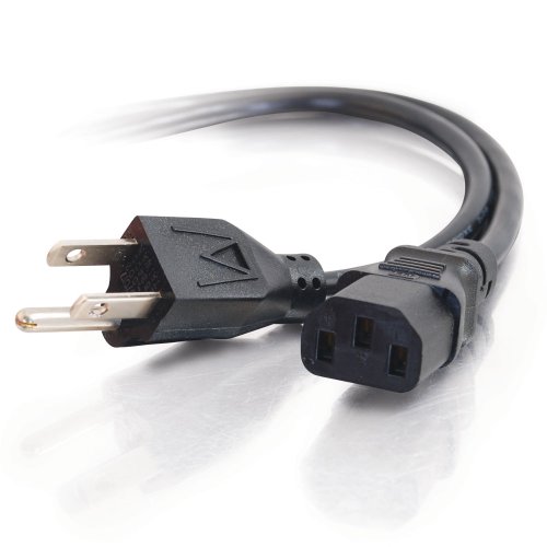C2G 10FT Replacement AC Power Cord - Power Cable for TV, Computer, ...