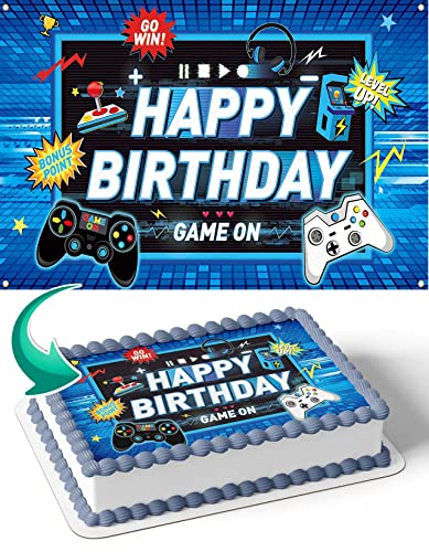 Cakecery CAKECERY GameOn Gamer Nintendo Playstation Xbox Edible Cak...