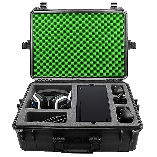 CASEMATIX Hard Shell Travel Case Compatible with Xbox Series X Cons...