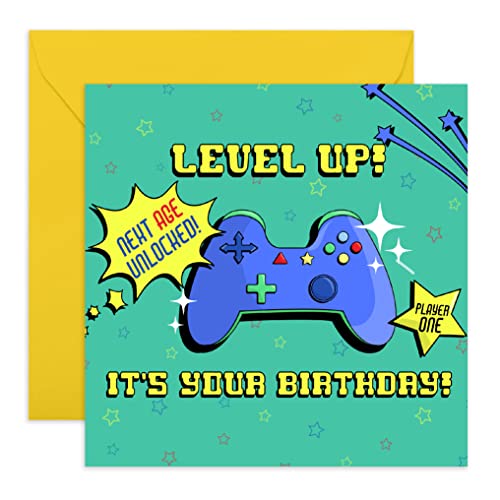 CENTRAL 23 Son Birthday Card - Nephew Birthday Card - Video Games -...