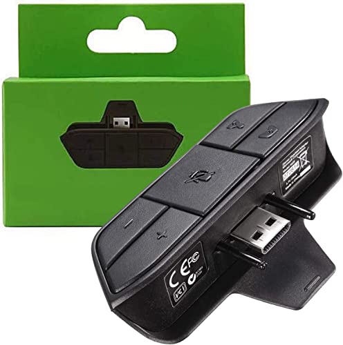 Cenxaki Stereo Headset Adapter for Xbox One, Game Audio Mic Headpho...