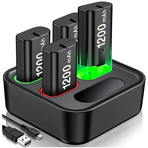 Charger for Xbox One Rechargeable Battery Pack, Charger Station for...