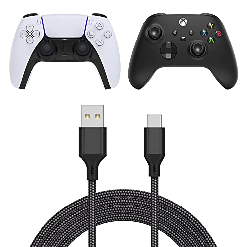 Charging Cable for Xbox Series  PS5 Controller, Replacement USB C C...