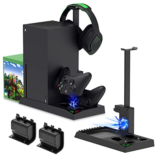 Charging Stand with Cooling Fan for Xbox Series X Console and Contr...