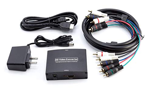Component YPbPr to HDMI Converter Kit - RGB to HDMI Adapter with HD...