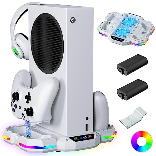 Cooling Stand with Controller Charging Station for Xbox Series S, Z...