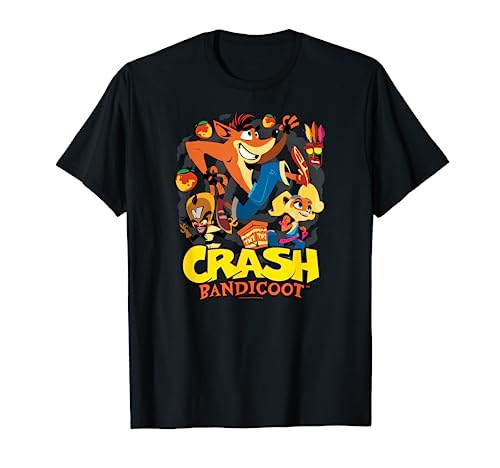 Crash Bandicoot - Crash Bandicoot Flat Group T-Shirt...