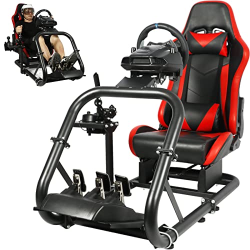 Dardoo G920 Racing Simulator Cockpit with Seat Gaming Steering Whee...