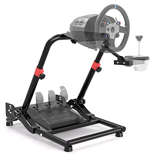 DIWANGUS Racing Steering Wheel Stand Simulator Racing Stand Tilt-Ad...