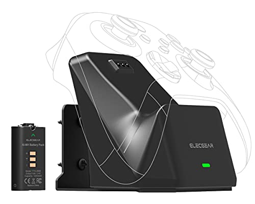 ElecGear Xbox Solo Charging Dock with 1200mAh Rechargeable Battery,...