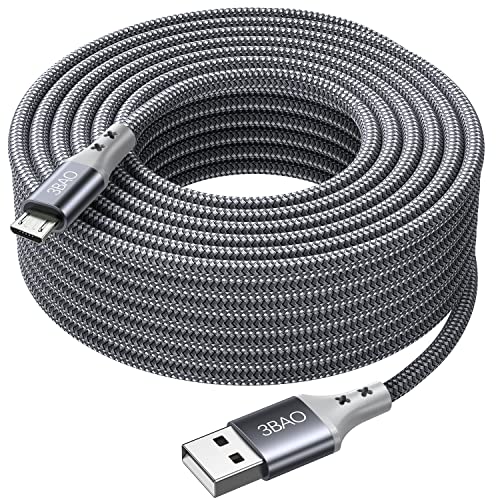 Extra Long USB Micro Cable 16ft, PS4 Controller Charger Charging Ca...