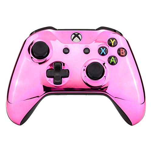 eXtremeRate Chrome Pink Edition Front Housing Shell for Xbox One Wi...