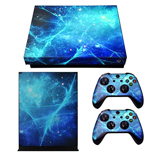 eXtremeRate Full Set Faceplates Skin Stickers for Xbox One X Consol...