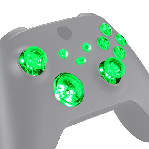 eXtremeRate Multi-Colors Luminated D-pad Thumbsticks Start Back Syn...