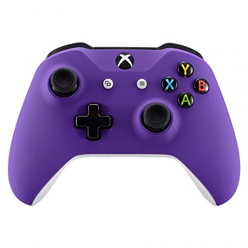 eXtremeRate Purple Soft Touch Front Housing Shell Case for Xbox One...