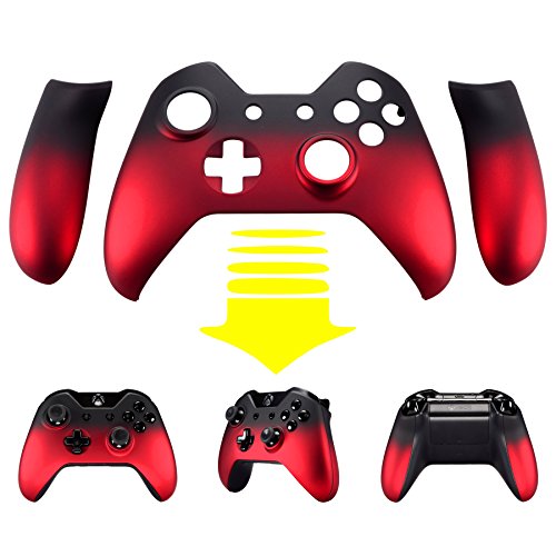 eXtremeRate Shadow Red Soft Touch Front Housing Shell Faceplate Rep...