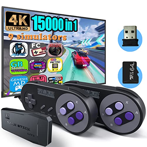 Fadist Retro Game Console, Built in 15000+ Classic Games, 4K HD Out...