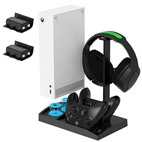 FASTSNAIL Vertical Stand with Cooling Fan for Xbox Series S Chargin...