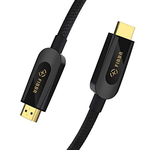 FIBBR 8K Certified HDMI 2.1 Cable, 48Gbps Gold-Plated Connectors Br...